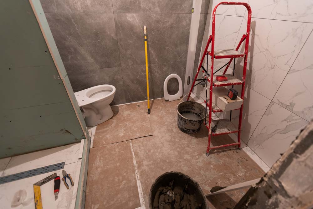 bathroom under renovation