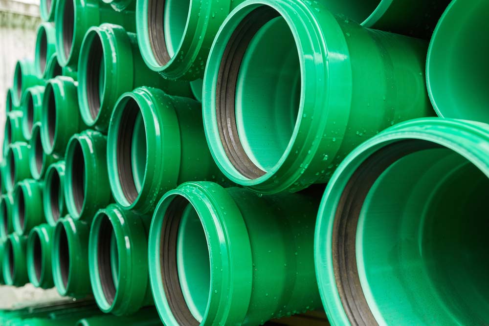 green plumbing pipe